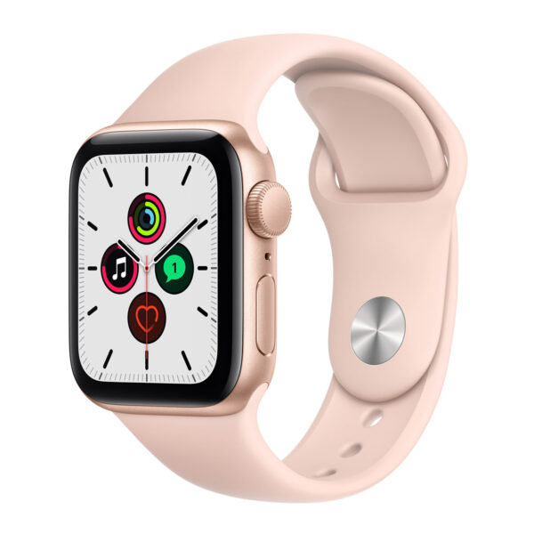 Apple Watch SE GPS 40mm Gold Aluminium Case with Sport Pink Sand Band