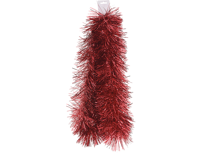 Christmas Fine Cut Tinsel Red 200cm x 15cm x 10cm - Lava.mt